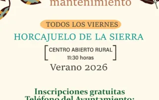 La Sierra del Rincón impulsa la salud con nuevas clases gratuitas de Gimnasia de Mantenimiento en Horcajuelo