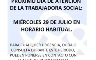 TRABAJADORA SOCIAL 29 julio 2026