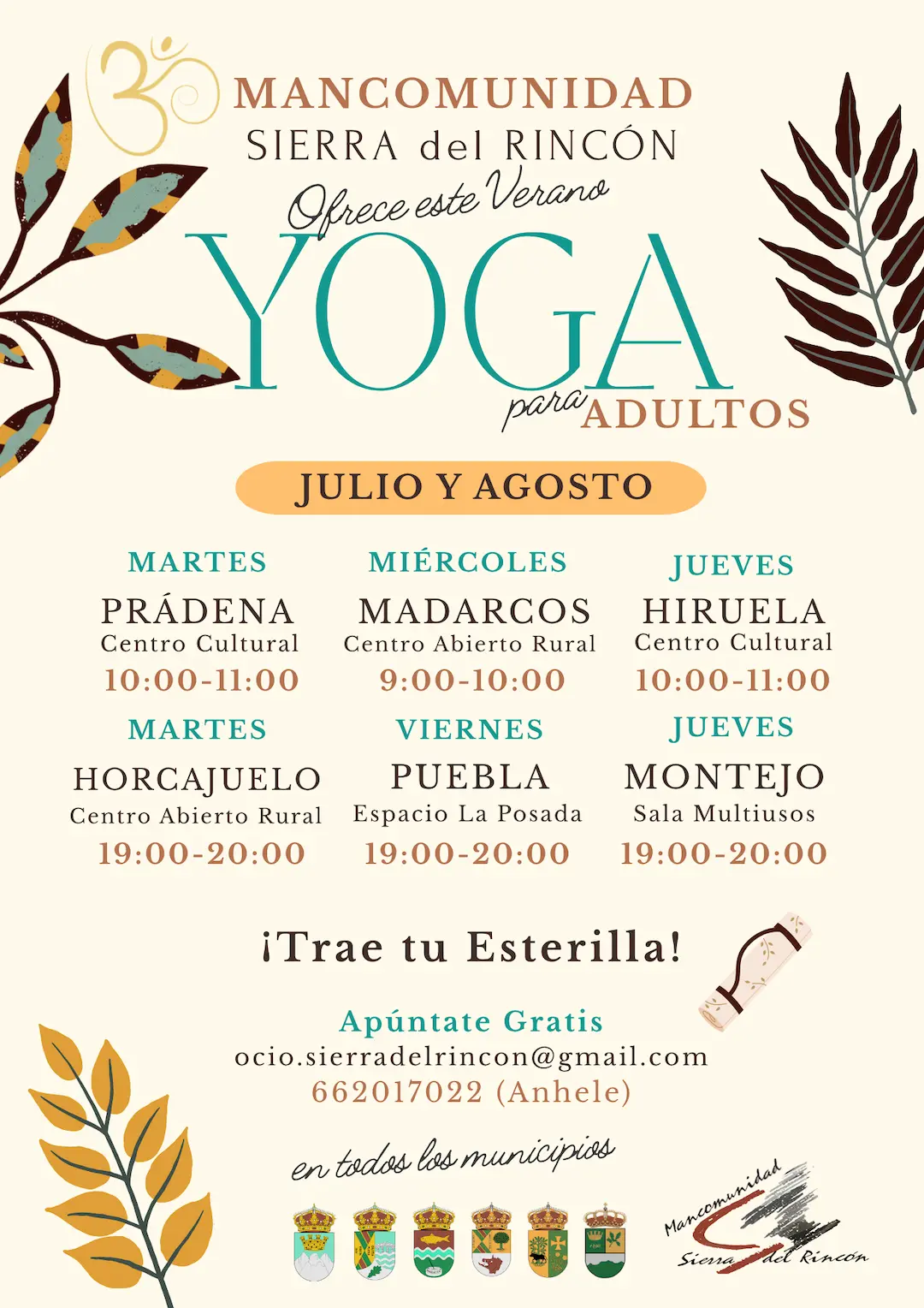 Yoga en Verano en la Sierra del Rincón.