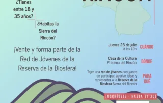 Cartel de Red Nacional de Jóvenes de las Reservas de la Biosfera de España