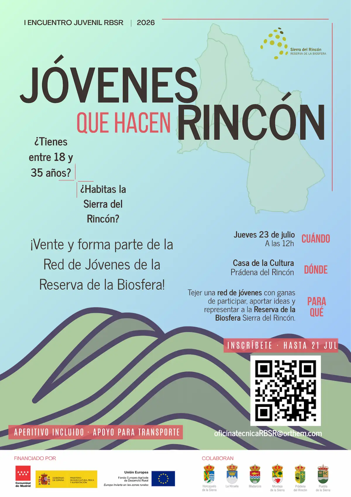Cartel de Red Nacional de Jóvenes de las Reservas de la Biosfera de España