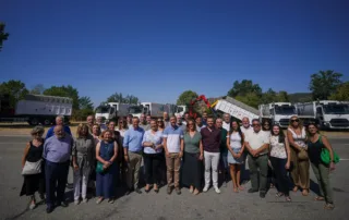 Presentación de la nueva flota de vehículos de limpieza de la Mancomunidad Valle del Lozoya